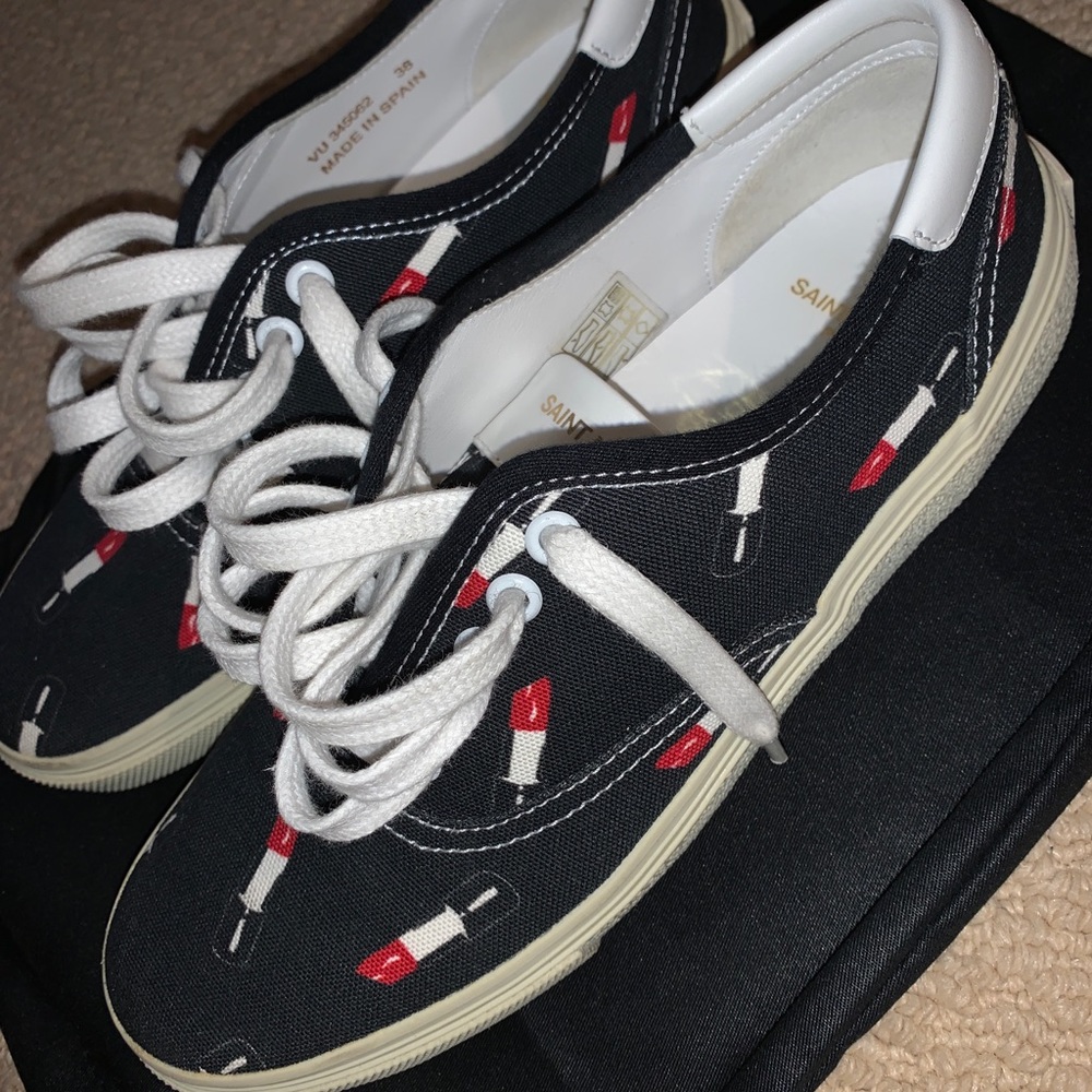 US SIZE 8 YSL LIPSTICK SNEAKERS